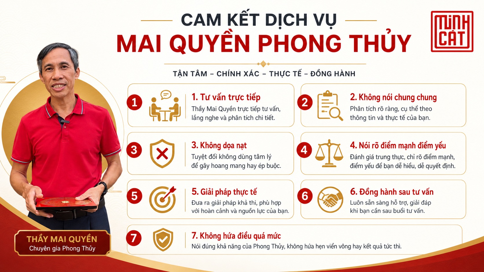Cam kết dịch vụ của Mai Quyền Phong Thủy khi tư vấn nhà ở
