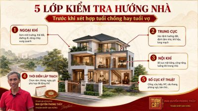 Năm lớp kiểm tra hướng nhà theo Mai Quyền Phong Thủy