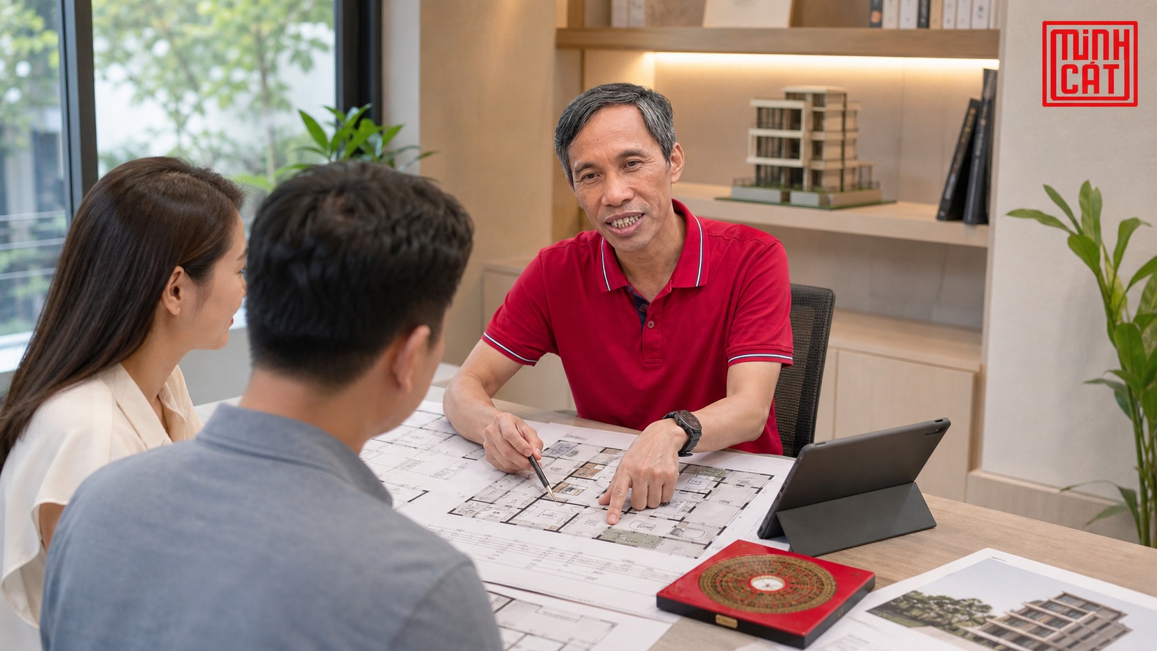 Mai Quyền Phong Thủy tư vấn bản vẽ nhà phố trước khi thi công