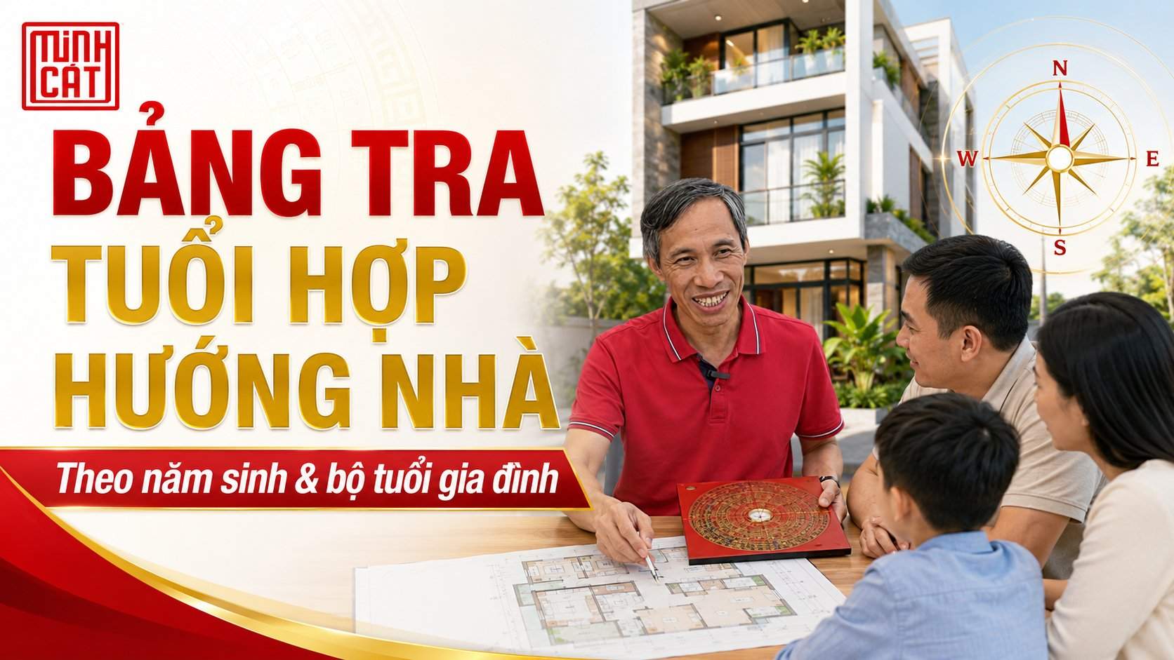 Bảng tra tuổi hợp hướng nhà theo năm sinh Bảng tra tuổi hợp hướng nhà theo năm sinh