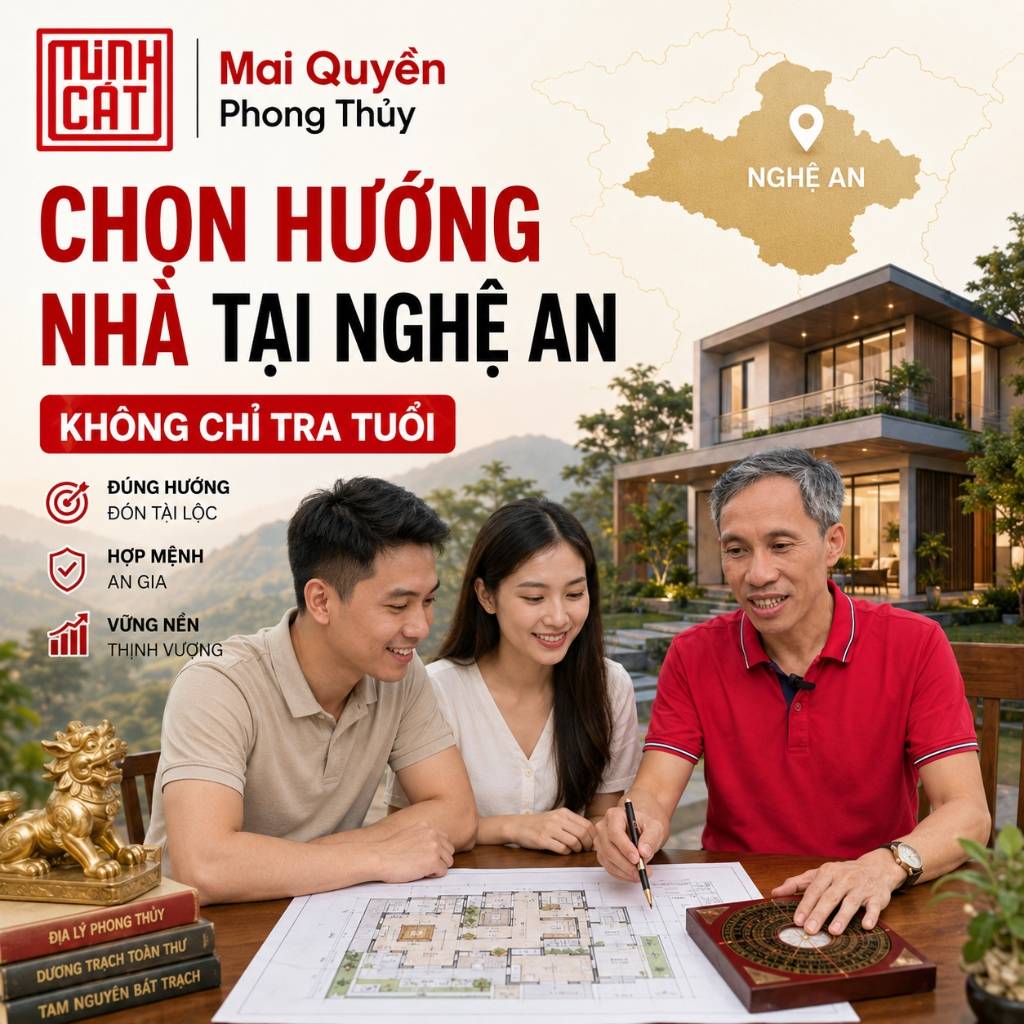 Bộ tuổi gia đình khi chọn hướng nhà